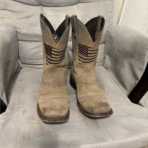 Ariat Men's Distressed Tan Western Boots